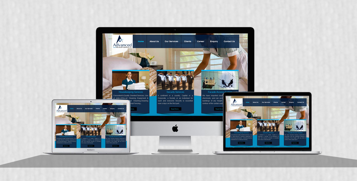 FMS and Security Website Desktop Design